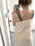 睡裙夏季女款吊帶胸墊云朵棉卡通睡衣夏天甜美可愛家居服2025新款 3001紅色格子 【帶胸墊】 L 【100斤-130斤】2碼 曬單實拍圖