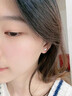 芯奢999足銀耳釘女士螺旋蝴蝶耳飾新款2026小眾擰螺絲森系ins螺絲扣 蝴蝶耳飾一對 曬單實(shí)拍圖