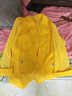 LPOX薄款小外套女2025春夏季韓版修身網(wǎng)紗薄短款七分袖西服女上衣 黃色 S 80-95 曬單實(shí)拍圖
