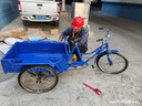 南洋中型0.9米 車廂人力三輪車貨載貨成人大三輪自行車腳踏車 90*57cm車廂減震雙剎 曬單實拍圖
