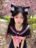 茉衣雅（MOYIYA）2025春夏jk制服水手服正版日系學院風女學生美少女套裝 短袖+42cm短裙+領(lǐng)結(jié)【十九櫻套裝 XS 曬單實拍圖