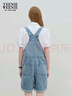 Teenie Weenie小熊女裝春夏裝牛仔背帶短褲簡(jiǎn)約時(shí)尚休閑通勤連體褲 淺藍(lán)色 M (165) 曬單實(shí)拍圖