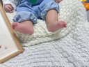 優(yōu)奇寶寶背帶褲春秋款男童秋季牛仔褲子女洋氣套裝0一1歲嬰兒秋褲外穿 曬單實(shí)拍圖