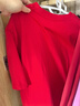 GENIOLAMODE本命年短袖t恤男蛇年生肖打底衫休閑寬松純棉內(nèi)搭衣服男 紅色 XL 曬單實拍圖