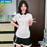 YONEX新款尤尼克斯YY羽毛球服女運(yùn)動(dòng)短袖上衣POLO衫速干 女款套裝-215024BCR-白 XL 曬單實(shí)拍圖