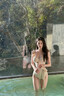 COSMICKISS泳衣女歐美風高級感時尚連體新款小胸鋼托聚攏遮肚沙灘度假泳衣 白色 均碼 【建議80-120斤】 曬單實拍圖