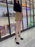 藍晨語依淺口尖頭高跟鞋女2025年春季新款優(yōu)雅魔術(shù)貼水鉆中空細跟單鞋 黑色 8cm 37 (235mm) 曬單實拍圖