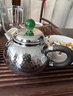 TILIVING(鈦立維)純鈦泡茶壺便攜旅行茶具整套家用功夫泡茶茶具套裝 純鈦錘紋泡茶壺(綠珠)320ml 曬單實(shí)拍圖