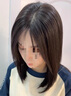 瑞貝卡（Rebecca）假發(fā)女全真人發(fā)偏分劉海中長(zhǎng)微卷鎖骨發(fā)優(yōu)雅時(shí)尚整頂頭套 氣質(zhì)款 淺棕色 中發(fā) 34cm 半手織工藝 曬單實(shí)拍圖