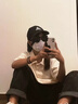 FSHE2025春夏季新款短袖t恤女寬松韓版polo衫學(xué)院風(fēng)純色上衣潮 A1杏色 L_100-120斤 曬單實(shí)拍圖