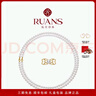 阮仕（Ruan'S）s925銀淡水珍珠項鏈 倍愛(ài) 經(jīng)典淡水珍珠雙層鏈時(shí)尚百搭 S925銀-金色/白色淡水珍珠 曬單實(shí)拍圖