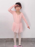 舞東方兒童舞蹈服女童秋冬季長(cháng)袖中國舞練功服幼兒連體形體服芭蕾舞裙子 淺粉色【長(cháng)袖】 120 (高110-120cm 重33-38斤) 曬單實(shí)拍圖