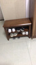 隱河全實(shí)木鞋架家用門(mén)口可坐換鞋凳入門(mén)多層一體鞋柜多功能收納鞋架子 胡桃色2層60cm全實(shí)木 整裝 送貨上門(mén) 曬單實(shí)拍圖