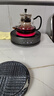 德茗堂電陶爐茶爐煮茶爐 貓眼四代plus 家用大功率 1500W電茶爐電熱爐煮茶器養(yǎng)生煮茶爐套裝圍爐煮茶燒烤 【套裝】高冷灰電陶爐+透黑福祿玻璃壺 曬單實拍圖