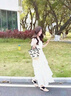 夏蓓朵法式白色仙女連衣裙女夏季2025新款超仙公主裙氣質(zhì)溫柔風長裙子 連衣裙 L 100-120斤 曬單實拍圖