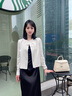 Laurèl【粘纖】 25春新款新中式白瓷提花外套女LWD361W00200 純凈白 XS 155/80A 曬單實拍圖