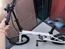 VIQI 微琦碳纖維折疊自行車(chē)成人超輕喜瑪諾變速20寸9速油剎輕便通勤 白色（大功率版）58T 曬單實(shí)拍圖