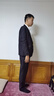 羅蒙男士西服套裝商務(wù)職業(yè)正裝小西裝結婚新郎上班春秋季修身外套 黑色（西服+褲子） 2XL 曬單實(shí)拍圖