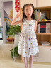 皮爾卡丹（pierre cardin）女童連衣裙夏季2026新款夏裝兒童純棉裙子無(wú)袖薄款洋氣超仙中大童 碎花 160cm(160cm) 曬單實(shí)拍圖