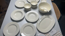 GLOHH復(fù)古珠點(diǎn)高顏值餐具碗碟套裝家用奶油風(fēng)陶瓷餐具飯碗魚盤喬遷新居 珠點(diǎn)奶白-四人食27件套 曬單實(shí)拍圖