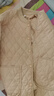 皮爾卡丹（pierre cardin）23年新款棉衣棉服女秋冬季菱格夾棉輕薄小棉襖新款裝短款純色外套 卡其色 XL 【建議120-135斤】 曬單實(shí)拍圖