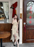 麓格立法式海邊度假仙女裙小碎花氣質(zhì)甜美長(zhǎng)拖尾無(wú)袖氛圍感吊帶連衣裙女 小碎花裙L碼【100-115斤】 曬單實(shí)拍圖