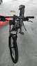 EROADE德國雙減震自行車(chē)男越野軟尾山地車(chē)鋁合金折疊變速成人青少年單車(chē) 酷炫黑【油碟版-X4】【可折疊】 24寸24速-建議身高:145-170CM 曬單實(shí)拍圖