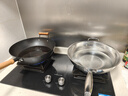 EIKI鈦鍋純鈦物理抗粘炒鍋家用健康輕油煙炒菜鍋平面電磁爐燃氣灶通用 36cm 升級錘紋炒鍋 曬單實拍圖