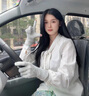 新款防曬手套女開車防滑可觸屏薄款夏季冰絲透氣電動車騎行中長款 淺灰 女士均碼 曬單實拍圖