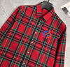 湯姆波爾頓 THOM BOLTON男士高端襯衫長(cháng)袖商務(wù)修身休閑紅色格子左胸刺繡免燙抗皺彈力襯衣 紅格左A XL / 180/52(建議75-80kg) 曬單實(shí)拍圖