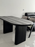愛(ài)多唯佳橫廳沙發(fā)后長(cháng)條書(shū)桌雙人黑色意式極簡(jiǎn)亞克力懸浮實(shí)木書(shū)桌茶桌一體 定制非網(wǎng)頁(yè)尺寸聯(lián)系客服 曬單實(shí)拍圖