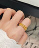 乾朔黃金銅錢(qián)錢(qián)幣戒指5D硬金女款999足金財源滾滾金錢(qián)指環(huán)黃金食指戒 16號約1.35g 曬單實(shí)拍圖