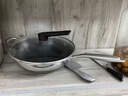 馳諾德國(guó)不銹鋼炒鍋家用不粘鍋無涂層無油煙炒菜鍋電磁爐燃?xì)馔ㄓ缅伨?34cm 雙面蜂窩不粘-單鍋 不銹鋼鋼鏟 曬單實(shí)拍圖
