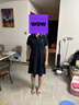 Navigare意大利小帆船短袖連衣裙女2025年夏季修身顯瘦POLO裙休閑簡約裙子 海軍藍 L 曬單實拍圖