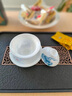 境坊間手繪冰種玉瓷懸停三才蓋碗茶杯單個(gè)陶瓷帶蓋泡茶碗功夫茶具送禮 冰種玉瓷戲蓮三才蓋碗 禮盒裝 曬單實(shí)拍圖