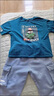 迪士尼（Disney）小學(xué)生短袖套裝新款中大童牛仔短褲兩件套夏季兒童服裝 道奇藍 套裝 130 建議身高115-125厘 曬單實(shí)拍圖