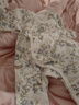 【秋冬加棉爬爬服】新生兒衣服嬰兒連體衣秋冬加厚夾棉初生寶寶 自然童話60克夾棉蝴蝶衣 52cm 曬單實拍圖