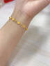 中國黃金（CHINA GOLD）黃金手鏈浪漫花?；ǘ涫宙溁ò晔宙滈|蜜送老婆女友生日禮物 約5.73g【花海手鏈+品牌禮盒】 曬單實(shí)拍圖