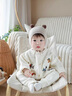 G. DUCKKIDS新生嬰兒衣服開春外出服男寶寶春裝針織連體衣嬰幼兒毛衣嬰童哈衣 寶寶單層爬服 66cm (建議5-14斤) 曬單實拍圖