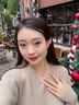 中國黃金（CHINA GOLD）莫比烏斯環(huán)18K黃金項鏈女士托帕石套鏈生日禮物送女友18K金莫比烏斯雙環(huán)項鏈 曬單實拍圖