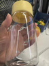 ONEDAY塑料水杯子小容量夏天tritan食品級女士高顏值便攜小巧學生隨手杯 黃色380ml 曬單實拍圖