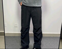 BODYDREAM傘兵褲男士休閑褲春秋款運動褲工裝褲直筒防潑水沖鋒褲 黑色 4XL 曬單實拍圖