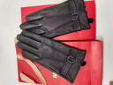 啄木鳥(niǎo)羊皮手套男士冬季加絨保暖防風(fēng)雨雪騎行開(kāi)車(chē)觸屏羊毛真皮手套盒裝 曬單實(shí)拍圖