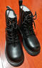 Dickies女士馬丁靴時(shí)尚高幫女靴英倫風(fēng)靴子工裝靴 黑色-加絨 36  曬單實(shí)拍圖