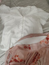 紛資言漢服女童馬面裙學(xué)生新款中式古風(fēng)套裝古裝短袖仙女明制唐裝長款 三件套【上衣\馬面裙\項鏈】 150 曬單實拍圖