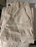 馬登女裝 美式白色牛仔高腰闊腿褲寬松口袋工裝褲直筒休閑長(cháng)褲子秋季 米白色 馬登工裝 M 曬單實(shí)拍圖