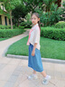 迪士尼（Disney）女童牛仔裙2025夏季新款兒童百搭中長(cháng)裙女孩洋氣夏款休閑半身裙子 熱售藍色 120 身高110-120cm年齡6-7歲 曬單實(shí)拍圖