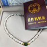 中國黃金（CHINA GOLD）和田玉淡水珍珠項鏈媽媽款生日禮物送老婆媽媽長(cháng)輩紀念日實(shí)用 雅致珍珠項鏈 曬單實(shí)拍圖