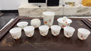 境坊間柿事如意羊脂玉白瓷功夫茶具套裝蓋碗喝茶杯泡茶專用送禮 柿事如意圓融蓋碗套組 11頭 曬單實(shí)拍圖