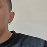 LUCKY TIPS純銀耳環(huán)男生回紋耳扣小眾設計感高級龍紋國潮耳飾生日禮物送男友 回形紋銀耳扣【一對裝】 曬單實拍圖